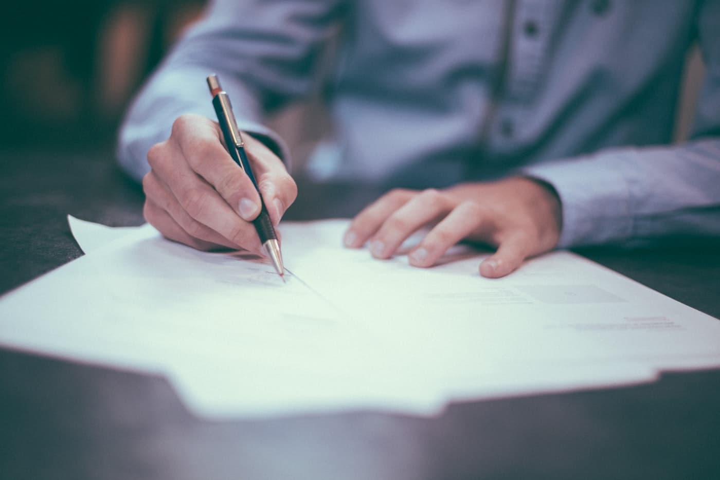 Signing the deed